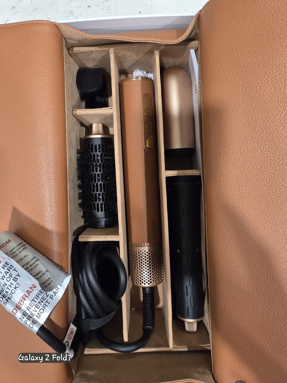 Dreame AirStyle Suite Hair Styling Set with Tan Travel Case